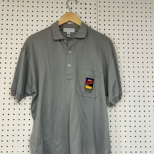 Ferrari Gray Polo Shirt with Logo